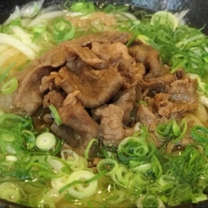 簡単豚バラ肉うどん